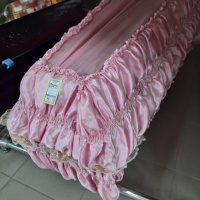 Гроб атлас розовый